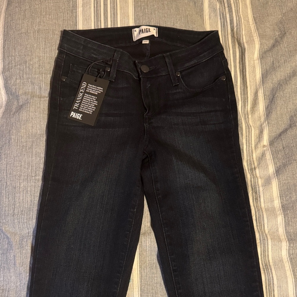 PAIGE Verdugo Ankle MAE Women's Dark Wash Skinny Jeans
